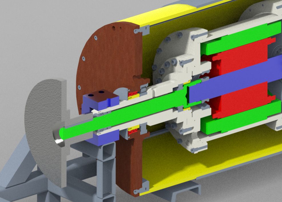 Drum Motor with External Brake System