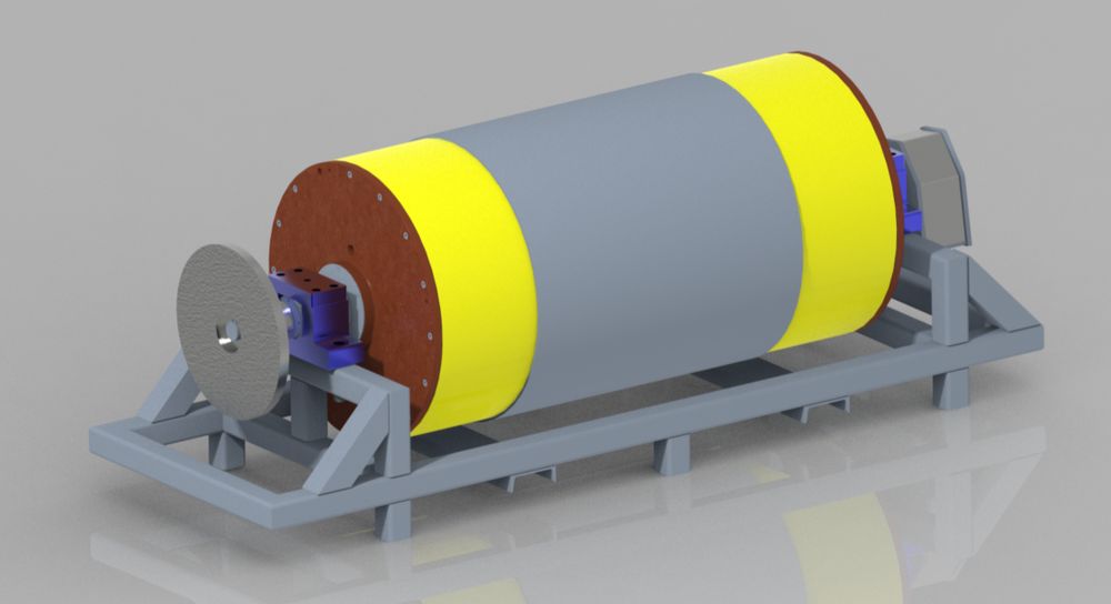 Drum Motor with External Brake System - Detail